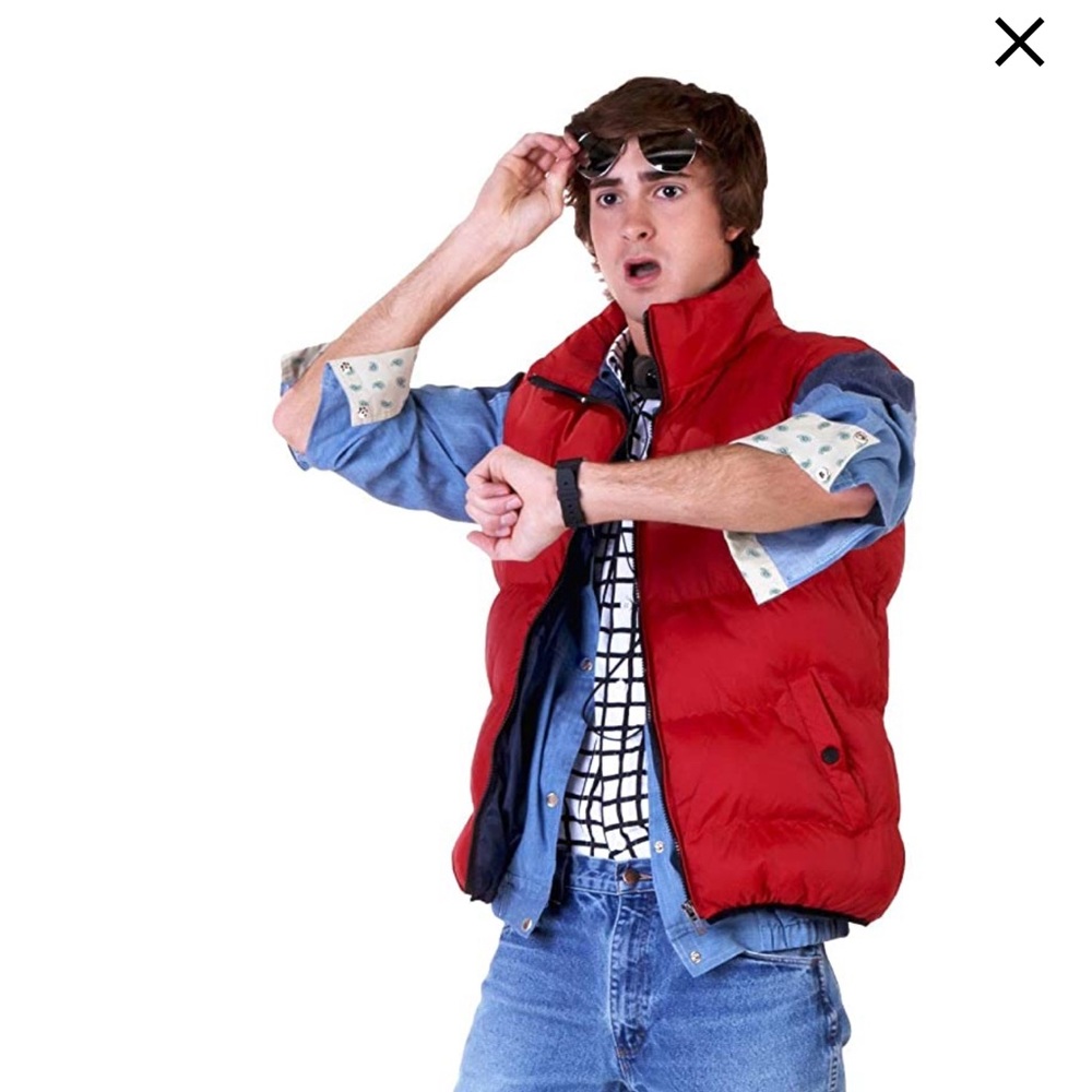 Marty McFly Back to the Future halloween costume Size Large